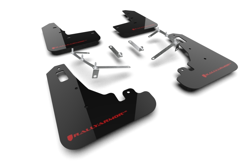 Toyota GR86 Mud Flap - Rally Armor - UR Blk Flap/Rd Logo - Black - `22-`25